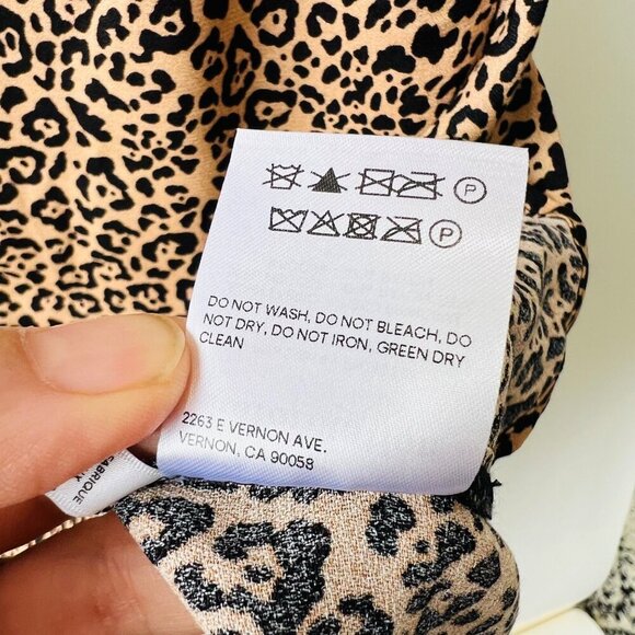 Reformation Marlowe Bengal slip dress animal prints, Size S - Picture 9 of 9